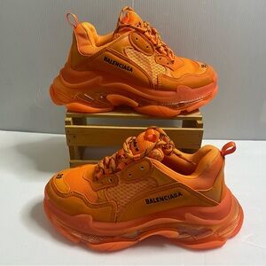 Balenciaga Sneakers Womens 9 Orange Shoes